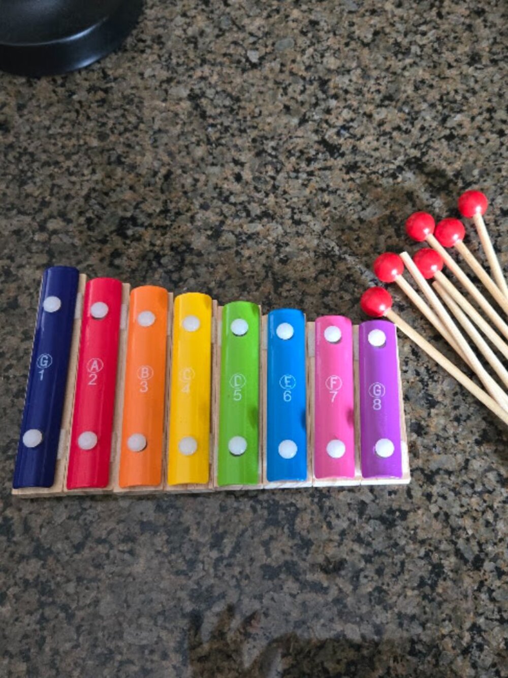 8 Piece Musical Toy / Xylophone with 8 sticks (1 for each)